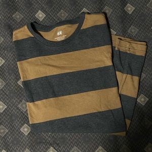 Brown Striped Tee